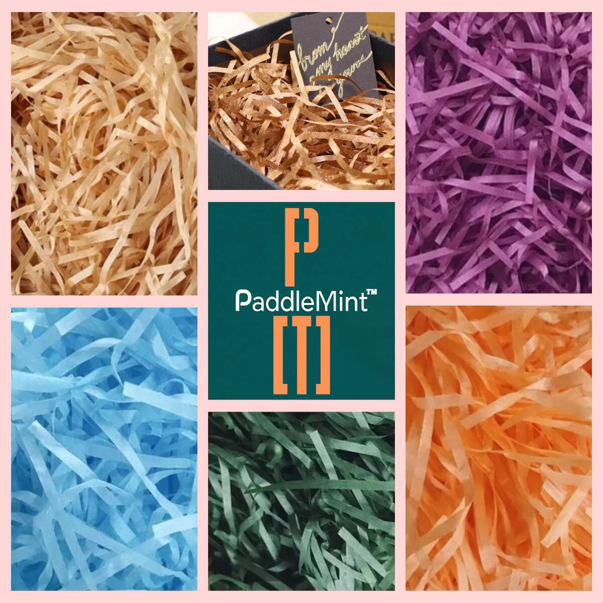 Branded Gift Box with Crinkled Shreds